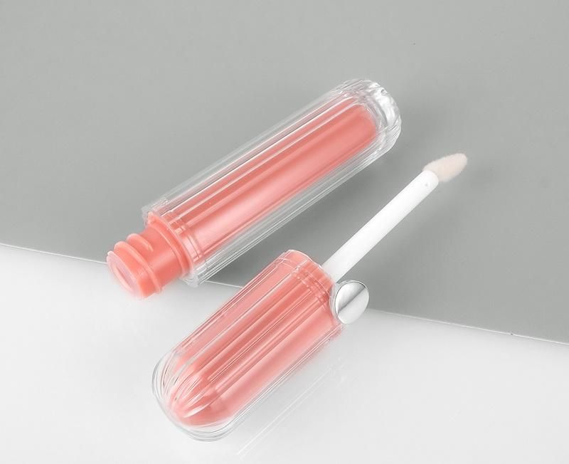 Wholesale Empty Lip Gloss Tubes Packaging PETG Cosmetic Liptint Bottle Pink Lip Gloss Containers Tube