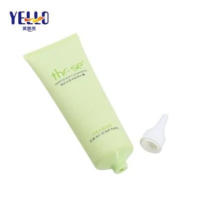 Cosmetic Package Tube Personal Care 100ml Recyclable Matte Green PE Hair Dye Tube with Twist Cap