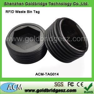 Cheap Carabiner ABS Em 125kHz or 13.56MHz RFID Waste Bin Tag for Waste Management