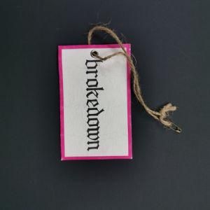 Shrinked Special Paper Material Hangtag Clothing Hangtag