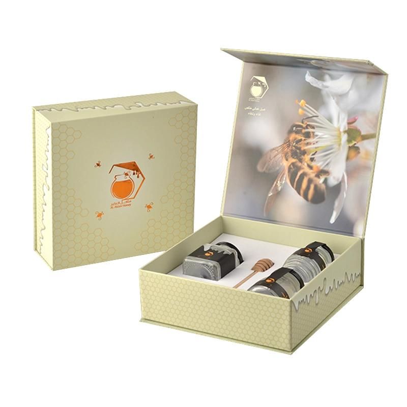 Custom Cardboard Magnetic Packaging Box Luxury Printing Honey Gift Box
