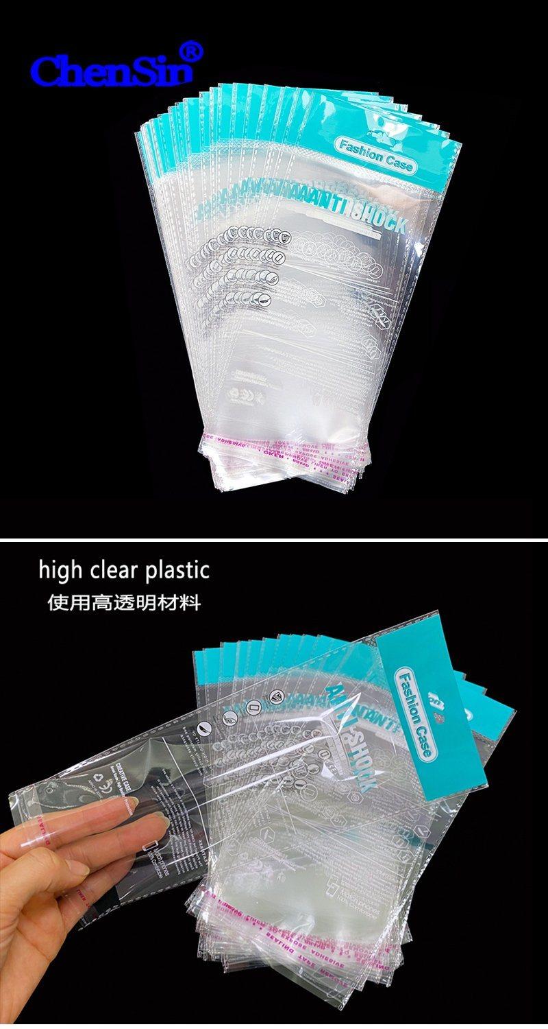 Transparent Poly Bag with Printed Fashion Case Cellophane Plastic Bag