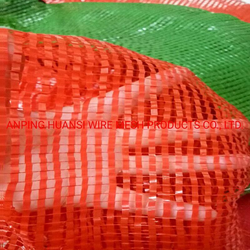 Orange Raschel Mesh Bags for Fruit and Vegetables Potatoes