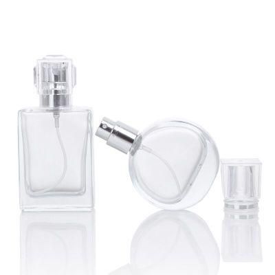 20ml 30ml Round Square Shape Refill Perfume Bottle Glass