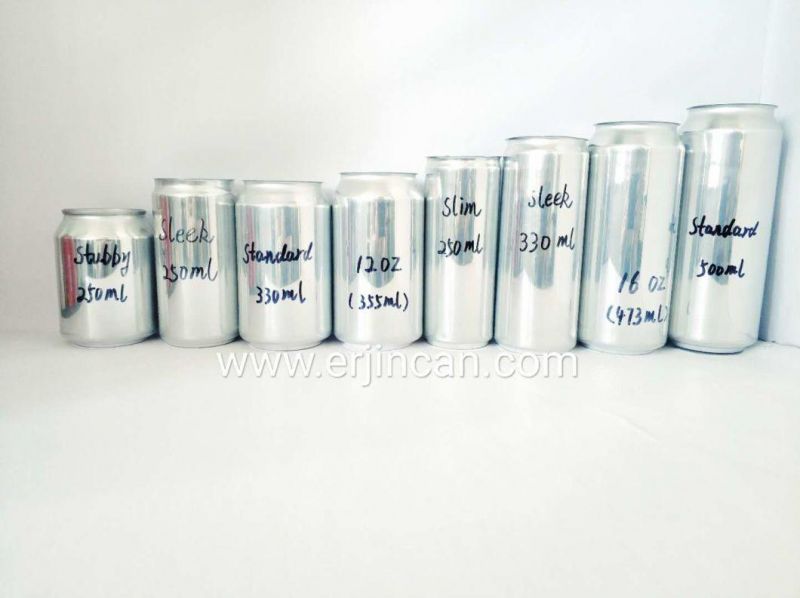 Aluminum Can 500 Ml with Shrink Plastic Label for Small Quantity