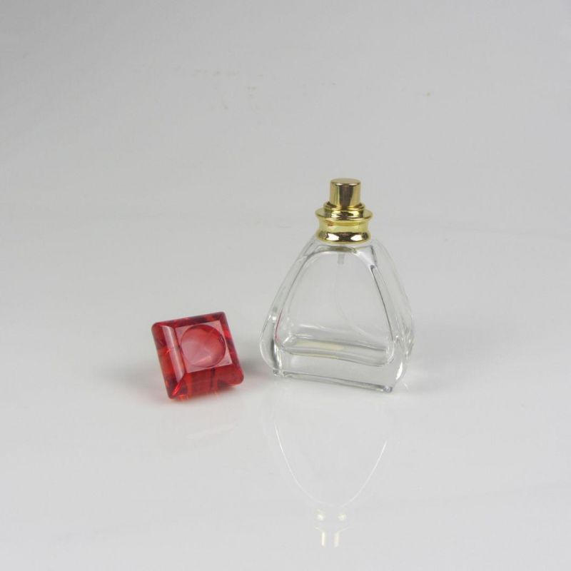 Custom Classic Refill Decant Perfume Flat Glass Bottles 50ml