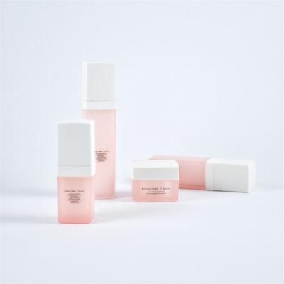 Luxury Cosmetic Packaging Acrylic Lotion Pump Bottle and Cream Jar