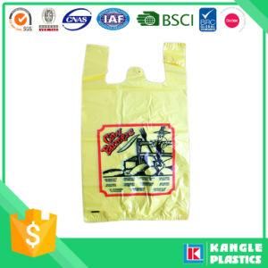 Supermarket Used Custom Printed Plastic Shirt Bag