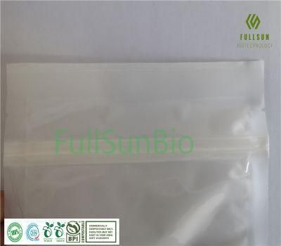 100% Biodegradable Plastic Packaging Bag Compound Zipper Composting Food Bags