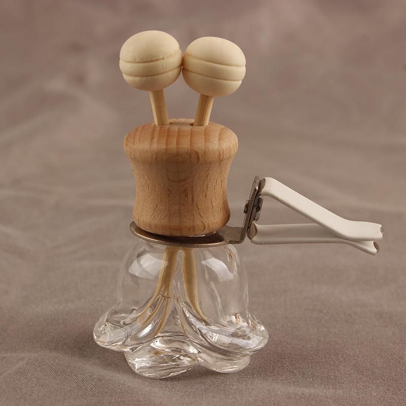 Manufacturers 5ml 8ml 10ml Shape Empty Car Diffuser Perfume Bottle with Wooden Cap