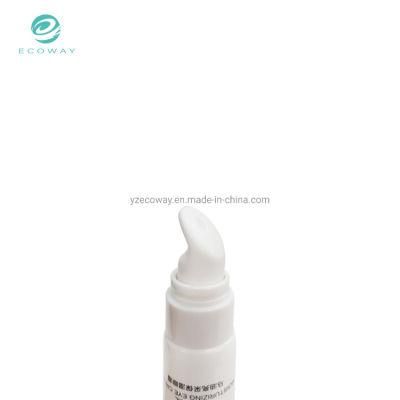 Wholesale Custom 15ml PE White Ceramic Head White Flap Cover Eye Cream Tube