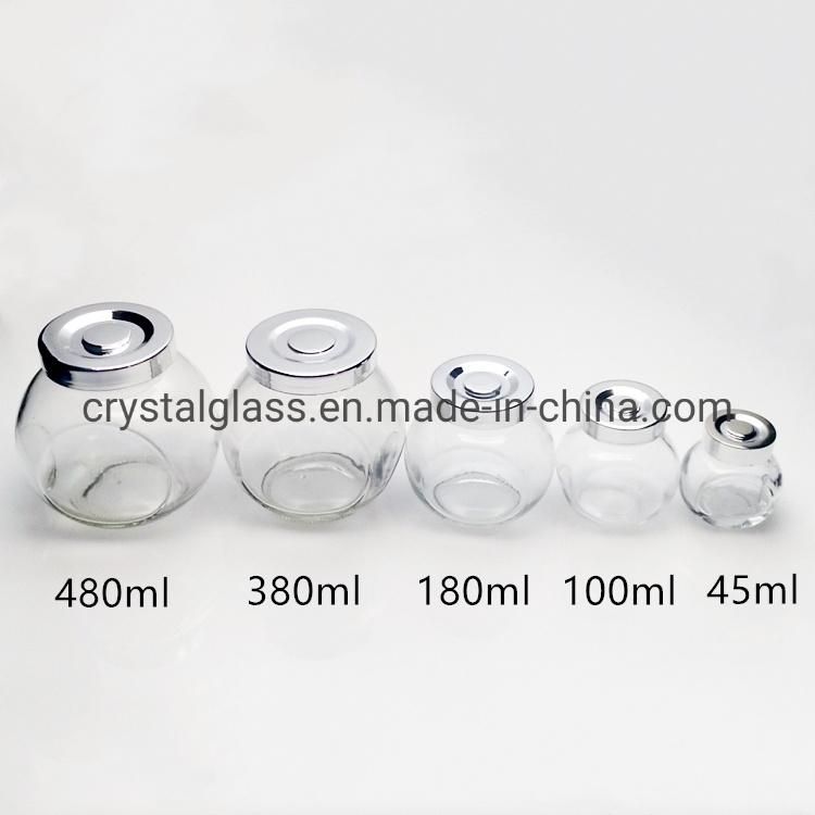 Glass Candy Jars Snacks Packing Glass Container Spice Jars 50g 180g