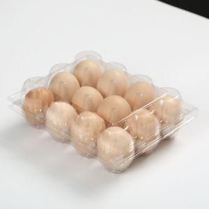 12 Hole Pet Plastic Packaging Egg Tray