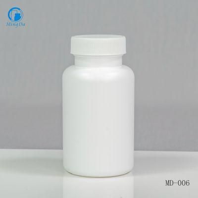 Child Resistance Cap 175ml HDPE White Round Bottle MD-669