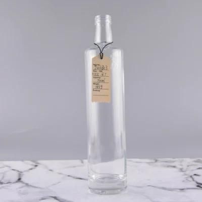 750ml Clear Glass Bottle Whisky Vodka Bottle