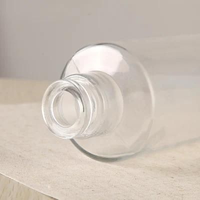 750ml Clear Slim Cylinder Glass Liquor Bottle