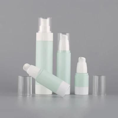 15ml 30ml 50ml 100ml China Supplier Silver Luxury Plastic Cosmetic Bottle Empty Airless Plastic Serum Pump Bottle