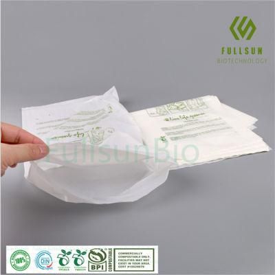 100% Biodegradable Zipper Packaging Self-Seal Top-Open Clothing Plastic Bag