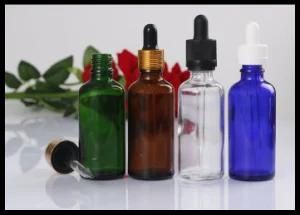 Amber Clear Green Blue E Liquid Essential Oil Glass Dropper Bottle with Childproof Cap Cosmetic Container