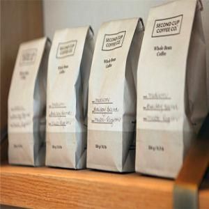 Side Gusset Kraft Paper Coffee Bags with Valve