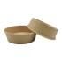 Disposable Takeaway Packing Box Food Container Kraft Paper Round Bowl