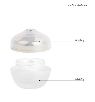 30g 50g Empty Pomegranate Shaped Cream Jar Cosmetic Glass Jar