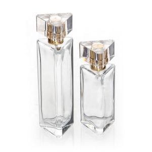 2021 New Design Beautiful Fancy Triangle Perfume Bottles 30 Ml Glass Spray for Women