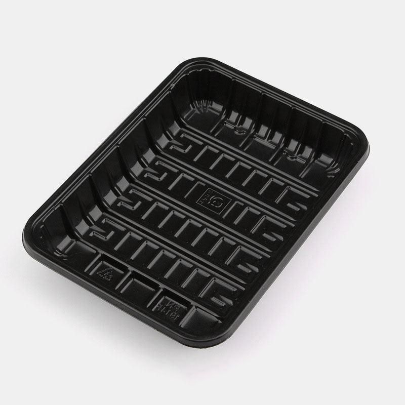 HUA HENG rectangular small food grade disposable plastic sushi meat food container tray packaging