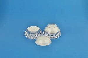 Ukmj03 15ml-30ml-50ml PMMA Cosmetic Cream Bottle Jar for Man