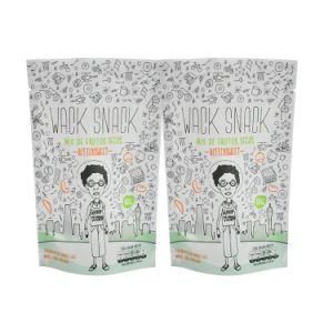 Custom Label Printed Organic Dried Mushrooms Wack Snacks Packaging Resealable Ziplock Smell Proof Mylar Stand up Bag