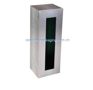 Hinged Wine Cardboard Box with PVC Window