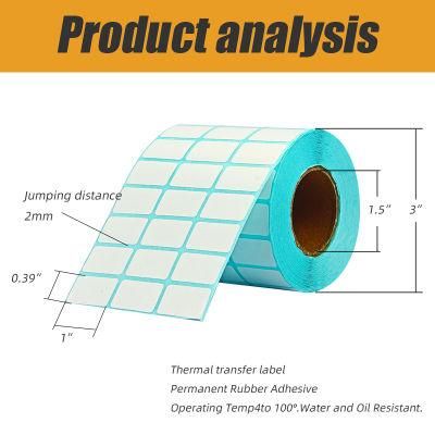 Jinfeng Produces Customizable Size Waterproof Thermal Bar Code Labels