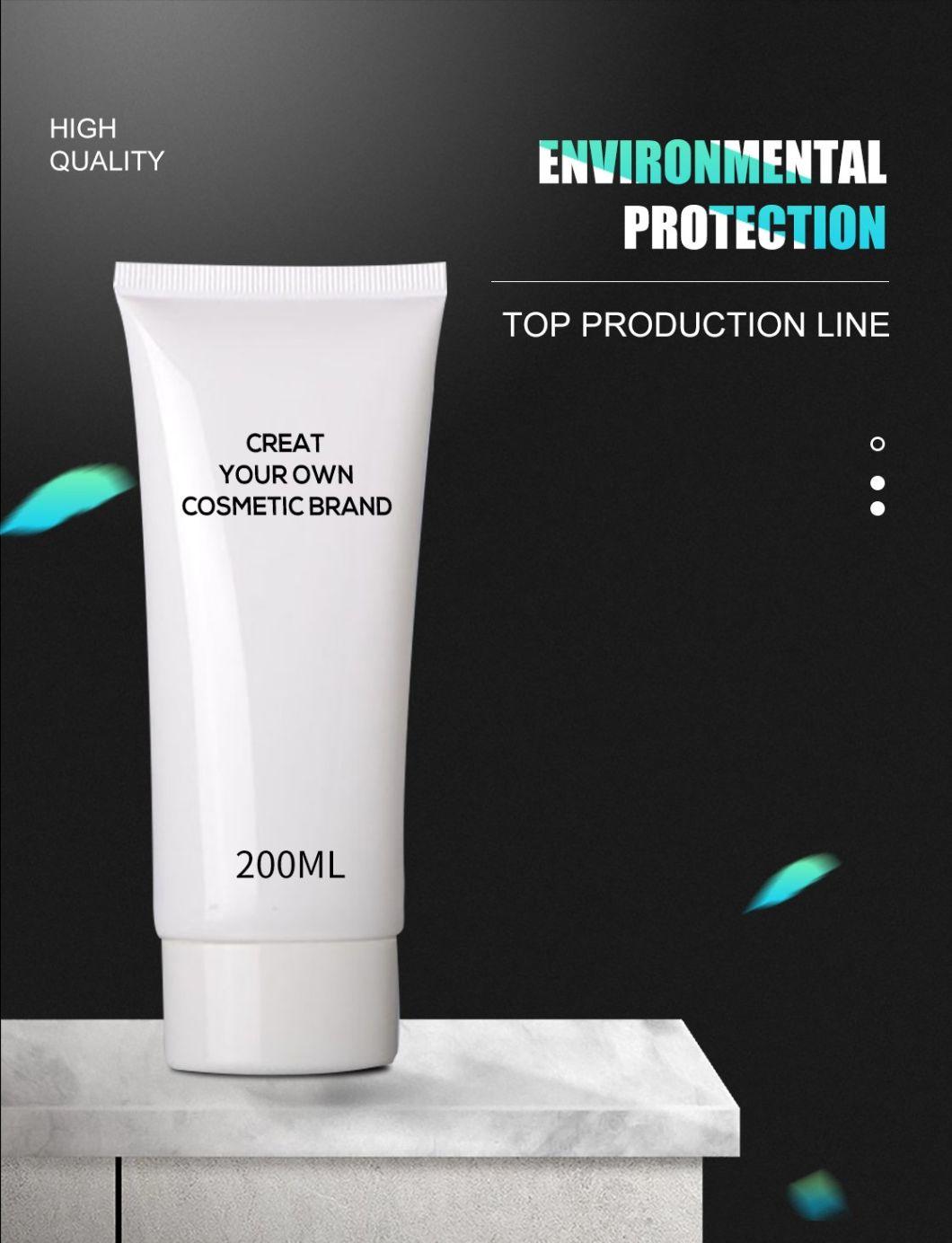 White Plastic Soft Tube Cosmetic Hand Facial Cream Empty Squeeze Tube Shampoo Lotion Refillable Tube Packaging