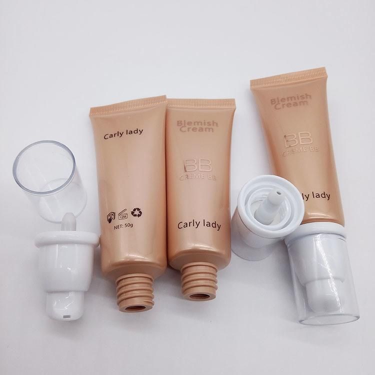 Empty Lotion Pump Tube Packaging Cosmetic Airless Cream Tube
