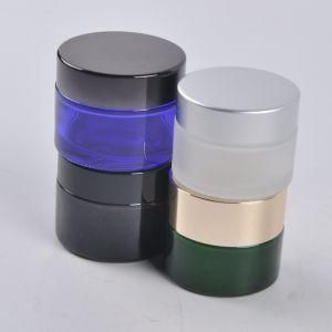 Thick 50 Ml Glass Cream Jar with Silver Cap for Cosmetics Packaging