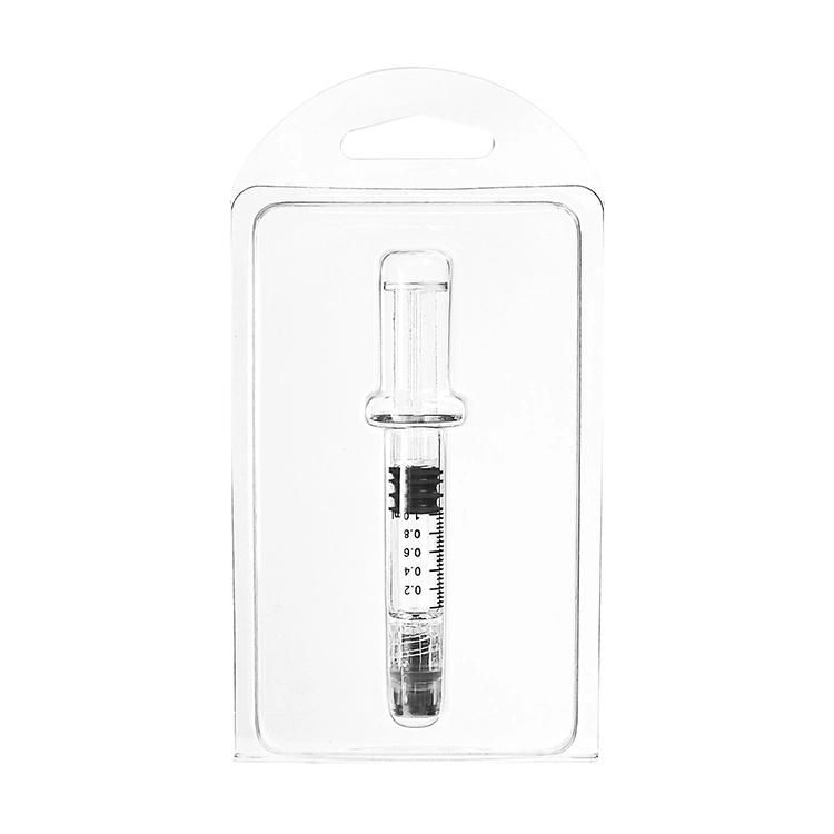 Luer Lock Glass Syringe Plastic Clamshell Blister Package with Custom Logo