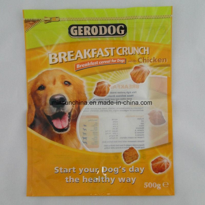 Pet Food Packaging Bag with Stand up Zipper Bag