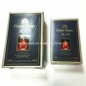 Glossy Coated Paper Wine Packaging Box