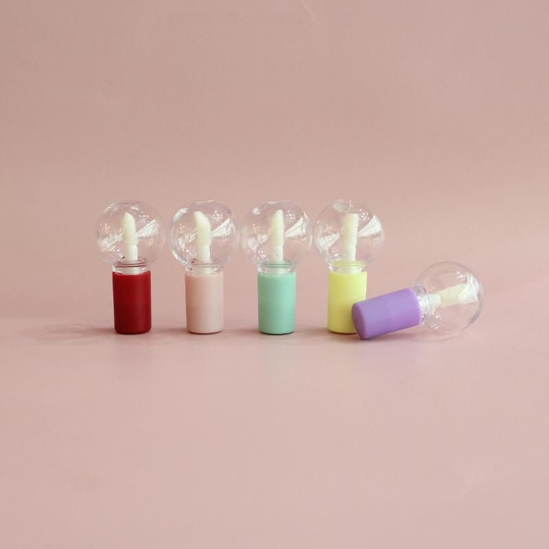 Cute Cosmetic Tube Light Ball Packaging Clear Lip Gloss Tubes