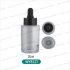 Beauty 20ml 30ml 50ml 60ml 80ml 100ml Flat Shoulder Essential Oil Serum Frosted Clear Glass Dropper Bottle with Pipette