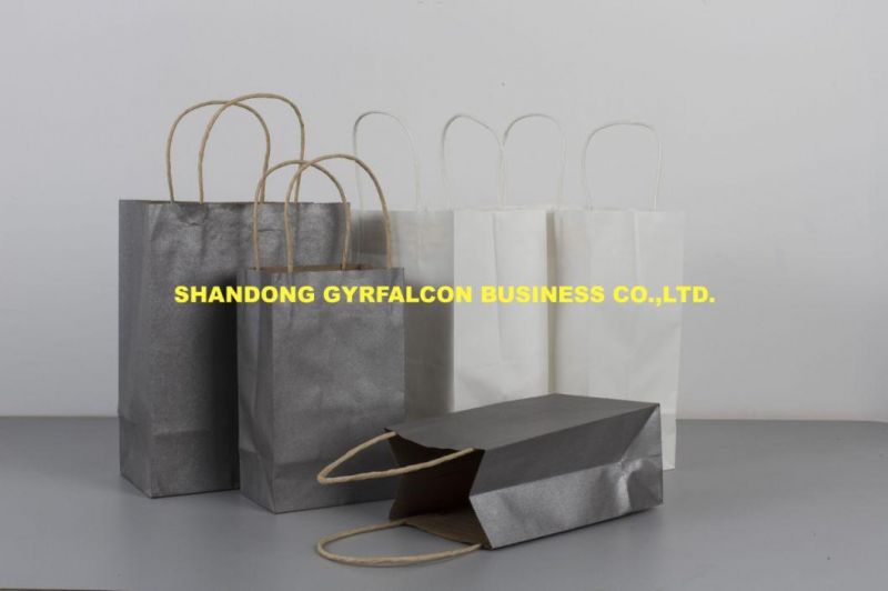 Hot Sale Customized Logo Printed Kraft Paper Shopping Bag