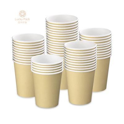 Single Wall Disposable Paper Cup 8oz 10oz 12oz 16oz 20oz Coffee Drinking Cups