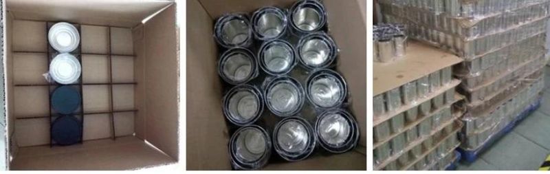 Round Empty Screw Top PVC Glue Tin Can Brush in Can Tin Containers