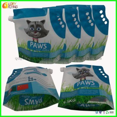 Flexible Plastic Liquid Upright Spray Pocket/Suction Nozzle Product Bag Plastic Suction Bag for Pet Products (cat litter, dog litter, food, etc.)