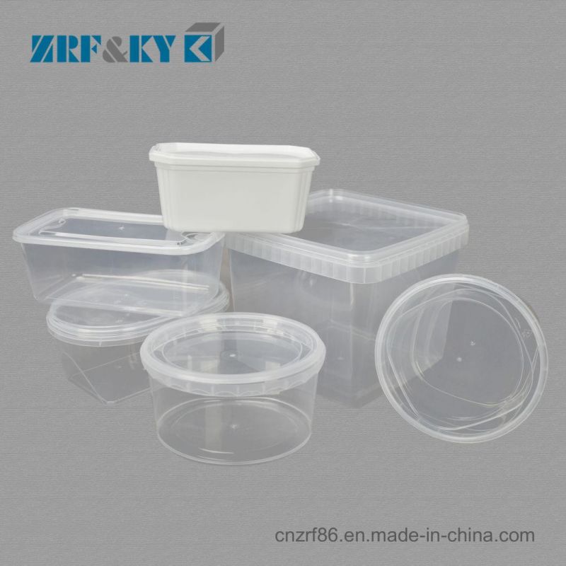 Custom Various Sizes PP Plastic Food Container Carrier Free BPA Lunch Box Plastic Meal Prep Containers