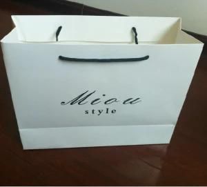 Customized Logo Printed Standard Size Shopping Paper Gift Bag