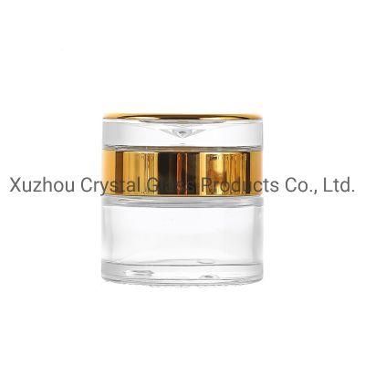 Luxury Empty Spray White Glass Cream Jar and Pump Spray Bottle Set Cosmetic Packaging Container