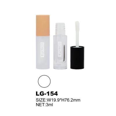 Plastic Lipgloss Tube White Pink Lip Gloss Containers