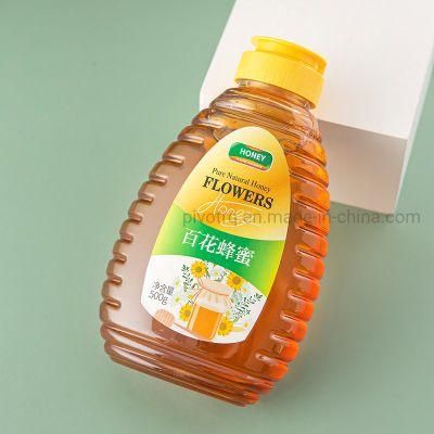 500g Honey Squeeze Bottle with Silicone Valve Cap for Honey Packaging