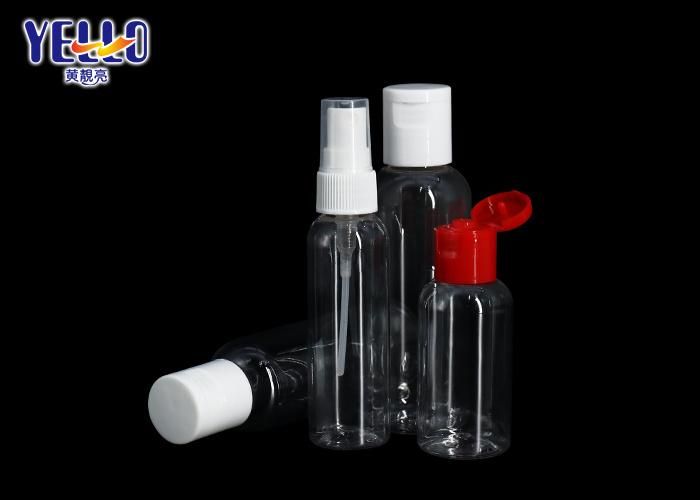 Round Shoulder Clear Bottle Pet Shampoo Bottles with Pump